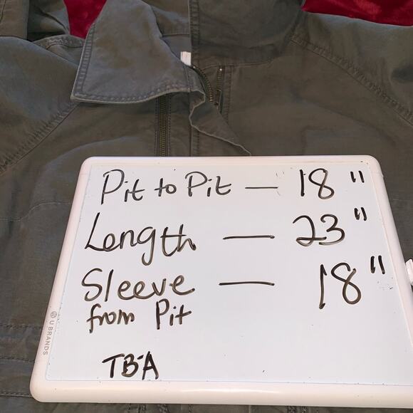 Caslon Green Utility Military Jacket Size SMALL - Picture 8 of 8